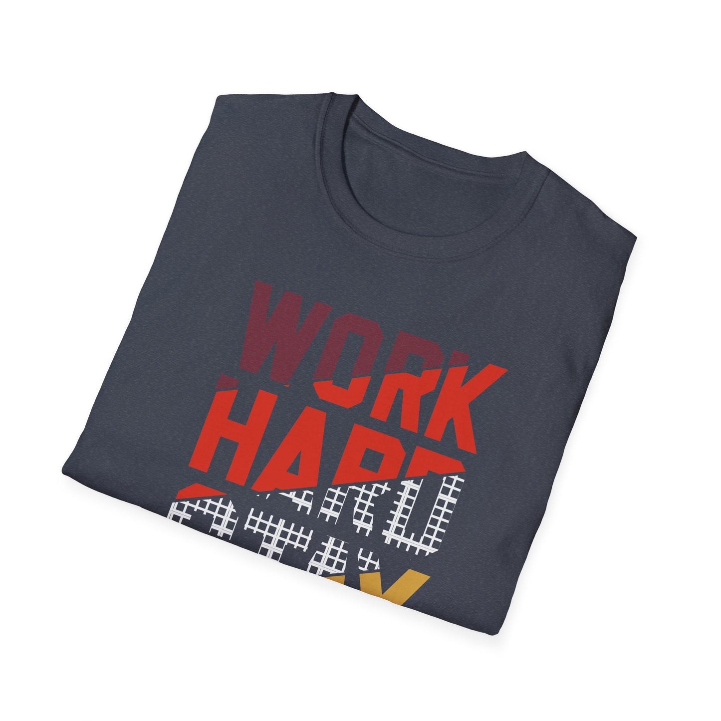 Motivational Unisex Softstyle T-Shirt - Work Hard Stay Humble, Inspirational Tee, Gift for Friends, Casual Wear, Daily Reminder