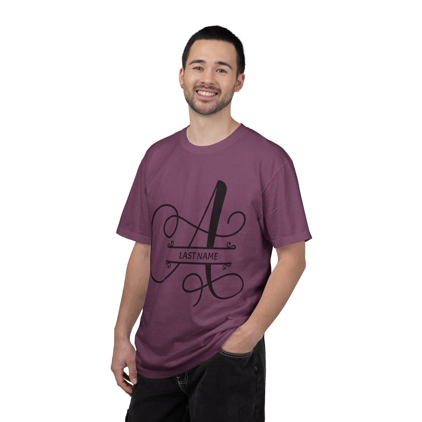Custom Monogram T-Shirt — Personalized Initial A Tee