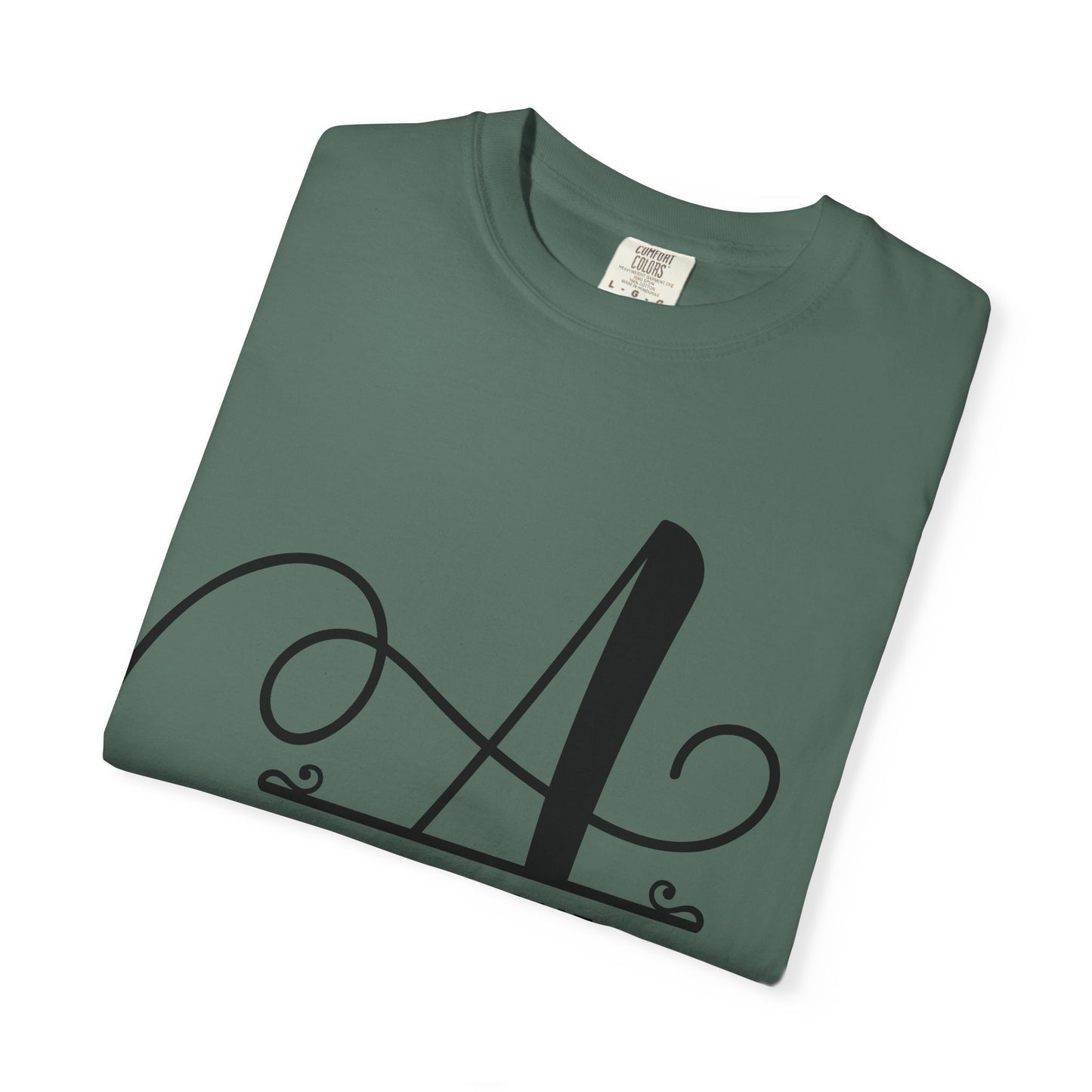 Custom Monogram T-Shirt — Personalized Initial A Tee