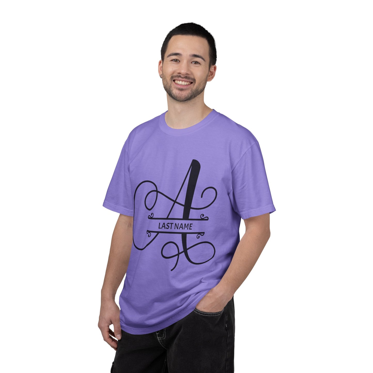 Custom Monogram T-Shirt — Personalized Initial A Tee