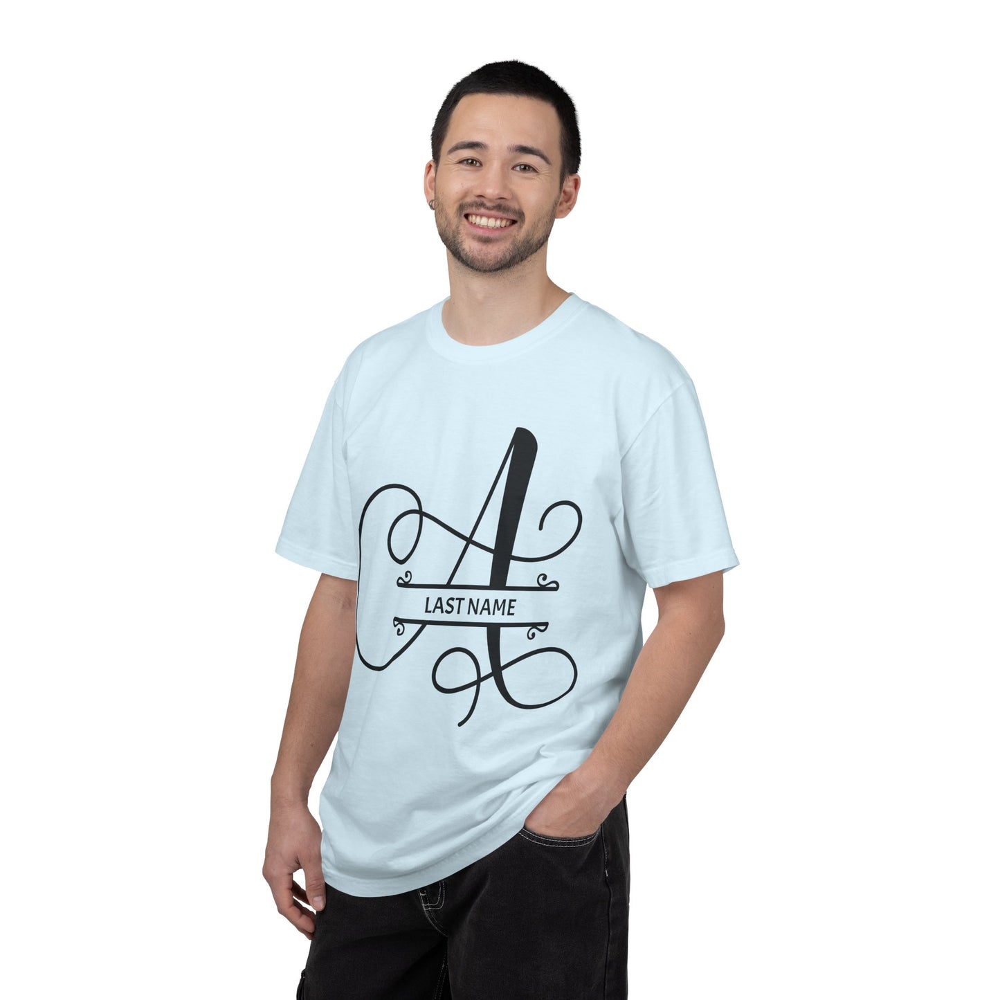Custom Monogram T-Shirt — Personalized Initial A Tee