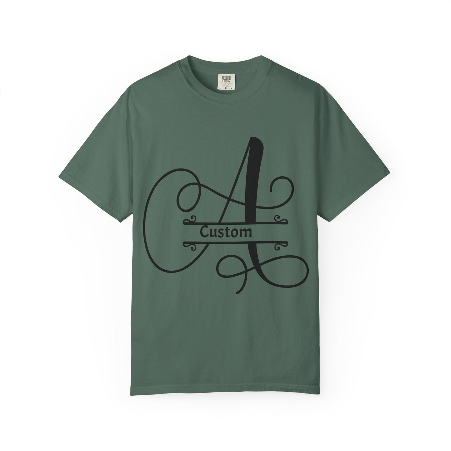 Custom Monogram T-Shirt — Personalized Initial A Tee