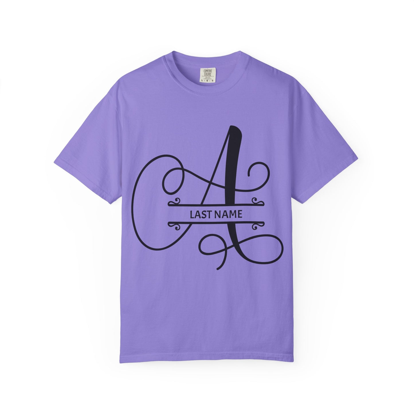 Custom Monogram T-Shirt — Personalized Initial A Tee