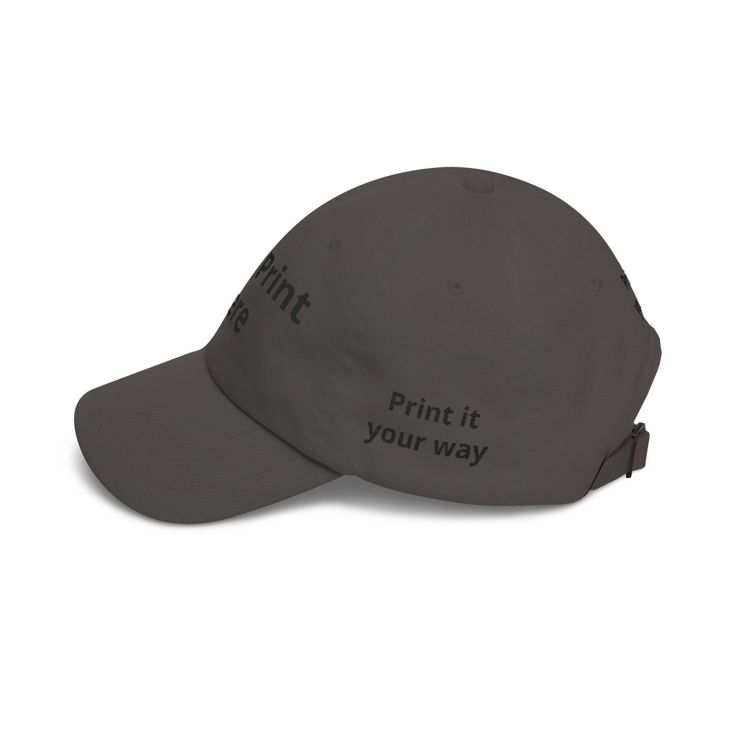 Custom Embroidered Dad Cap - "Your Print Here" Personalized Baseball Hat