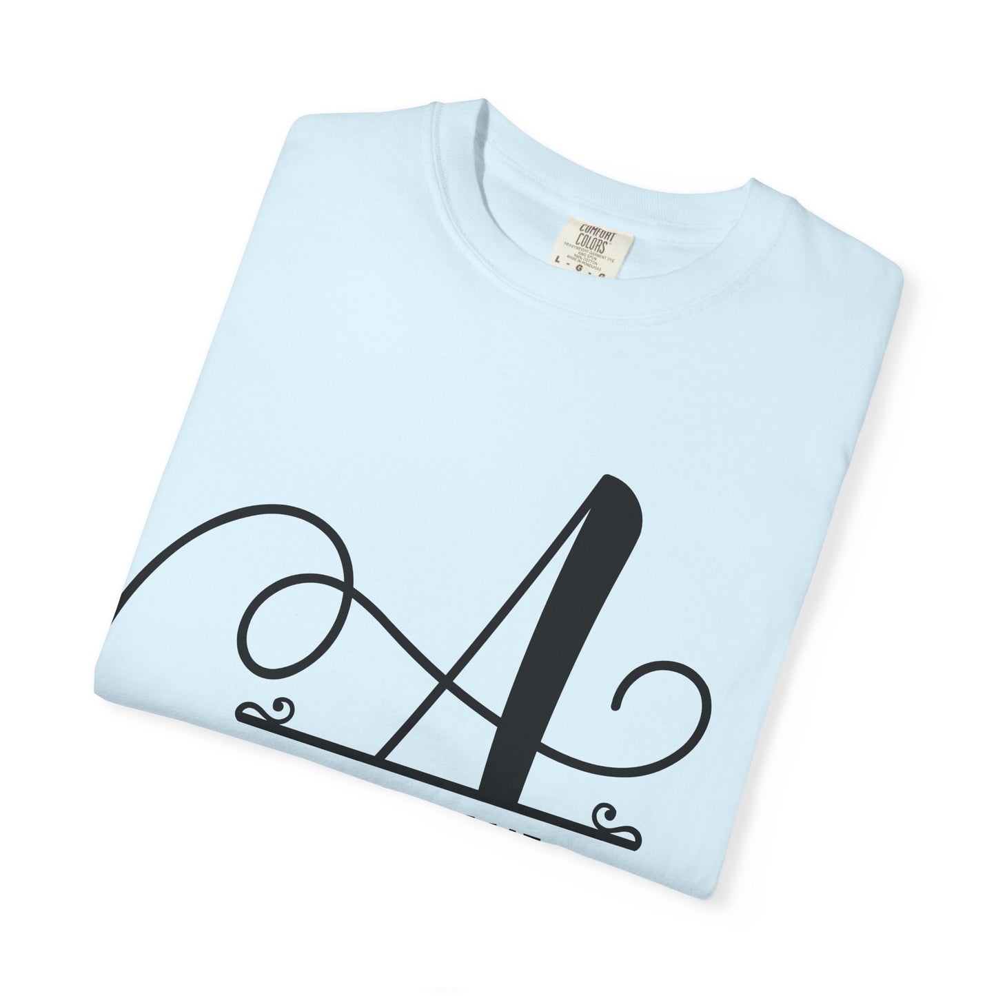 Custom Monogram T-Shirt — Personalized Initial A Tee