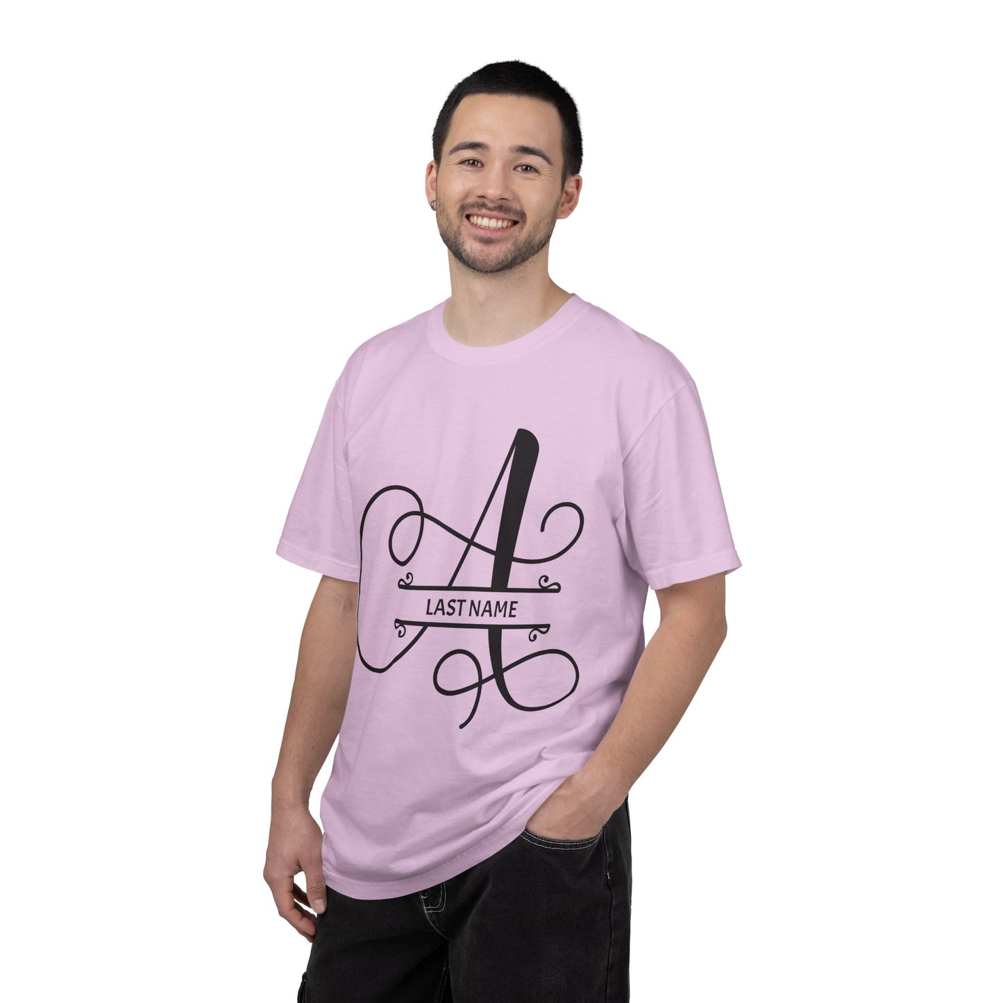 Custom Monogram T-Shirt — Personalized Initial A Tee