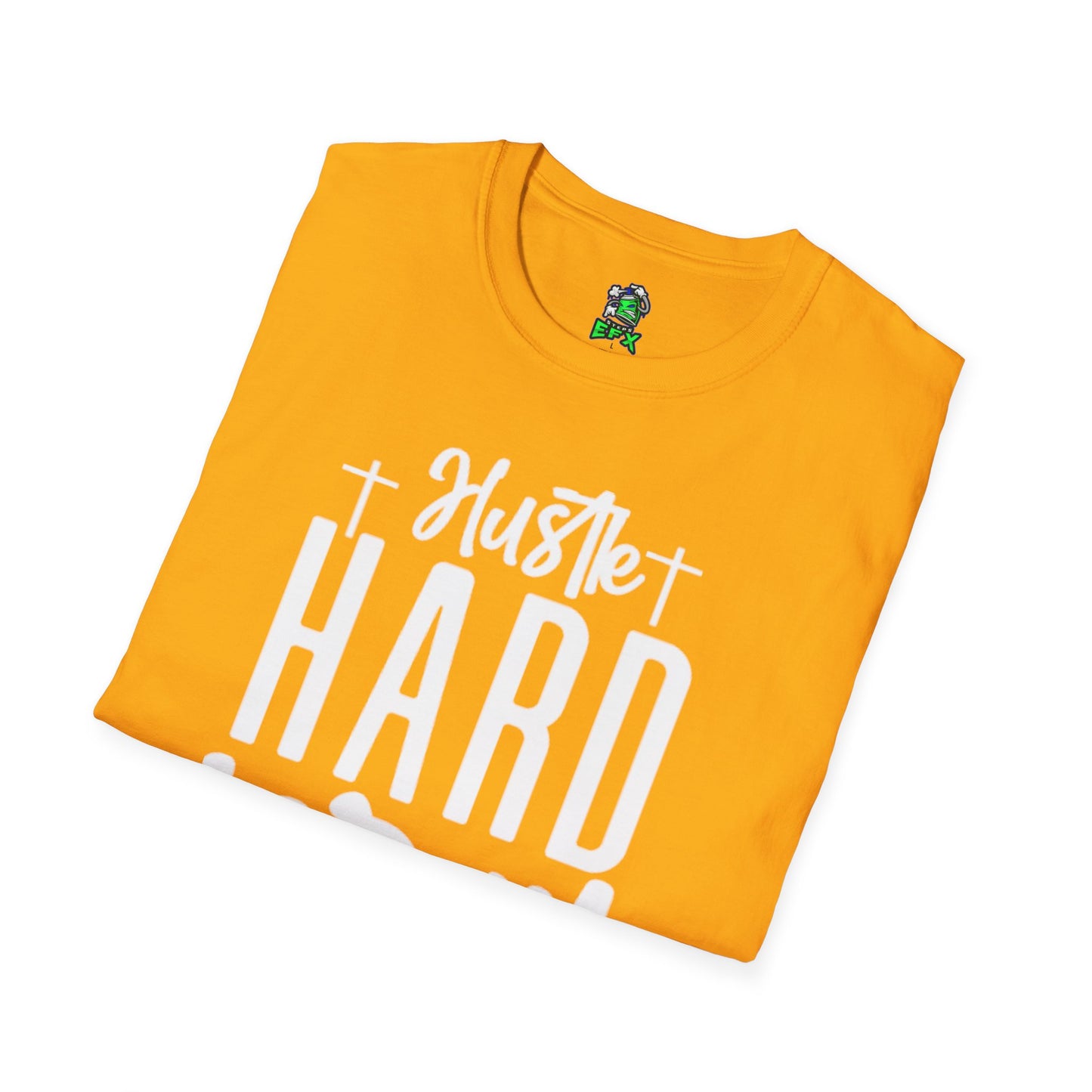 Unisex Hustle Pray Harder T-Shirt, Motivational Tee, Faith-Inspired Apparel, Inspirational Gift, Christian Fashion