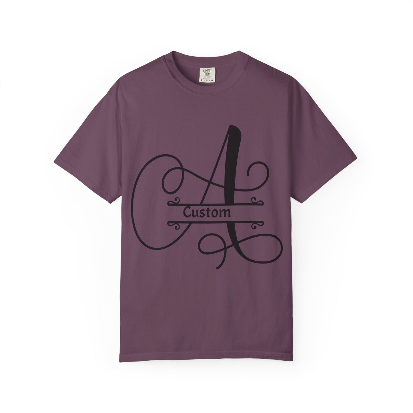 Custom Monogram T-Shirt — Personalized Initial A Tee