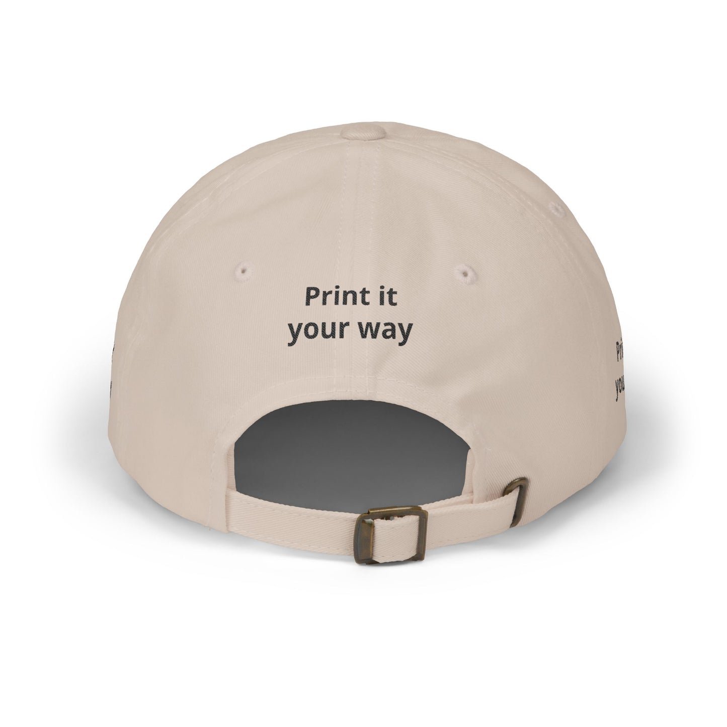 Custom Embroidered Dad Cap - "Your Print Here" Personalized Baseball Hat