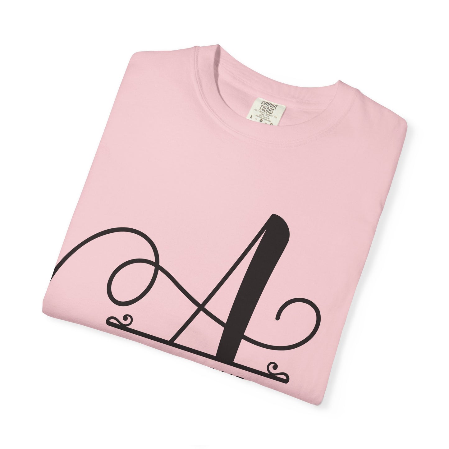 Custom Monogram T-Shirt — Personalized Initial A Tee