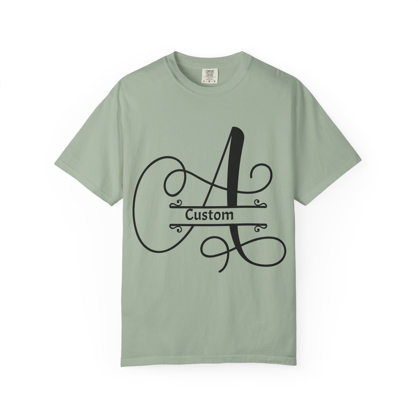 Custom Monogram T-Shirt — Personalized Initial A Tee