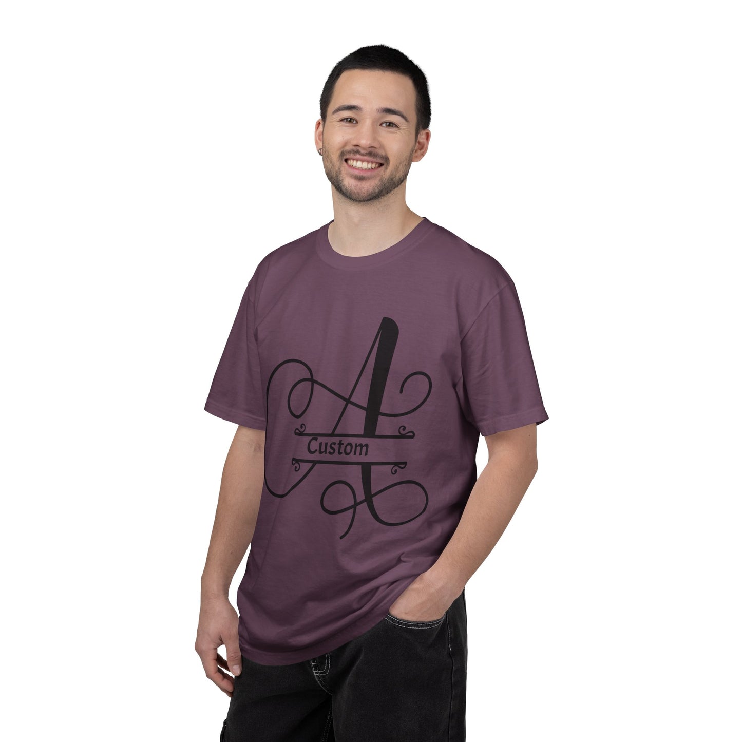 Custom Monogram T-Shirt — Personalized Initial A Tee