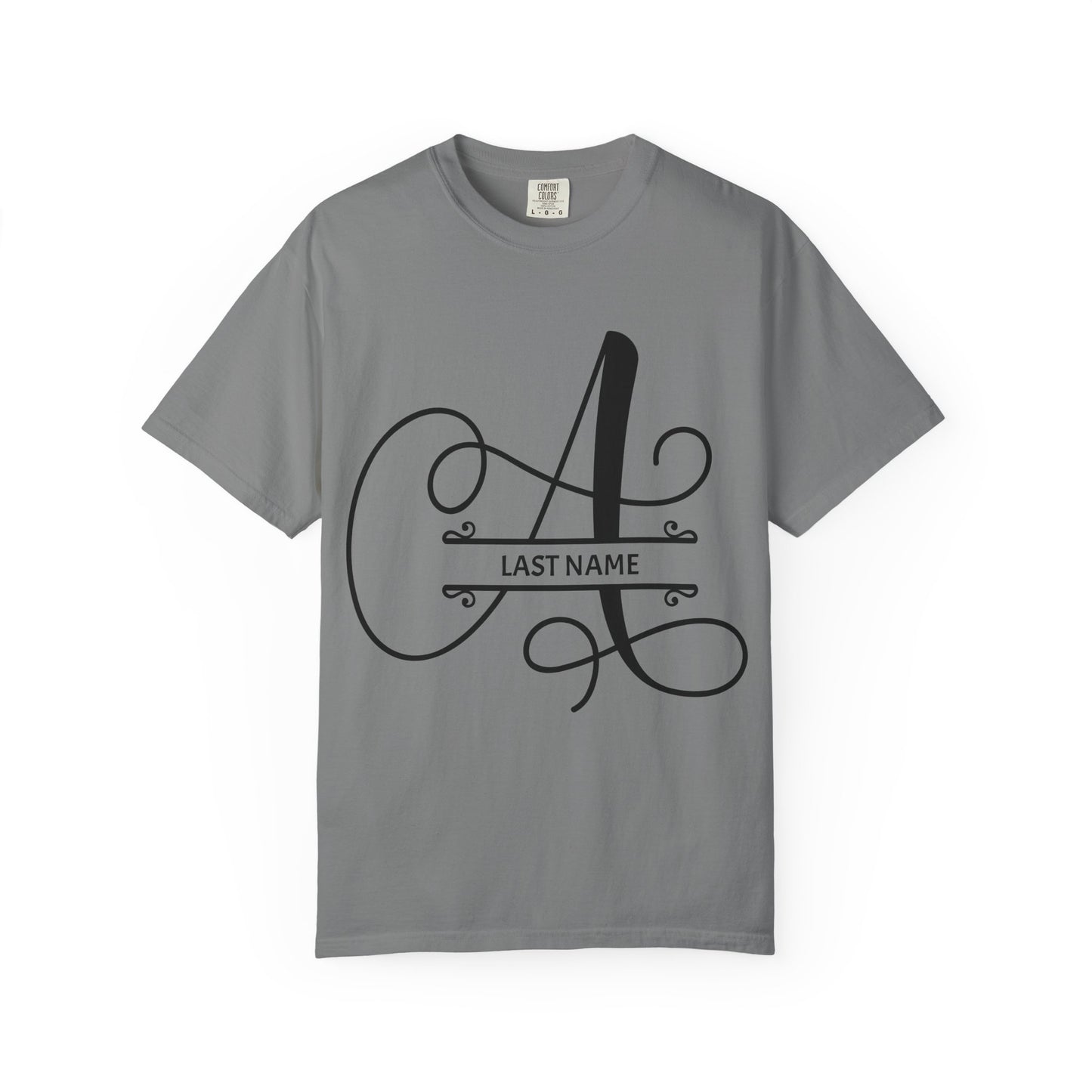 Custom Monogram T-Shirt — Personalized Initial A Tee
