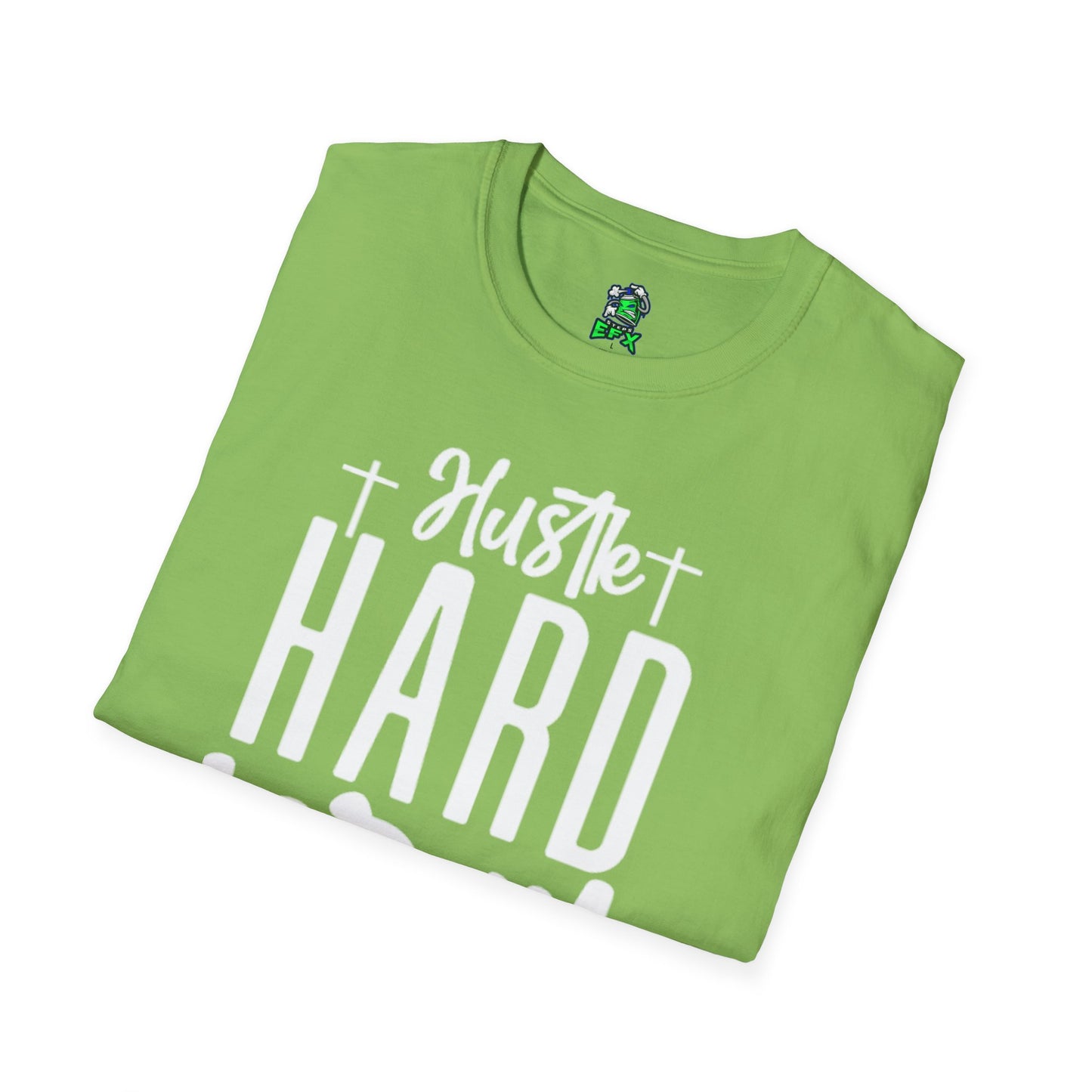 Unisex Hustle Pray Harder T-Shirt, Motivational Tee, Faith-Inspired Apparel, Inspirational Gift, Christian Fashion