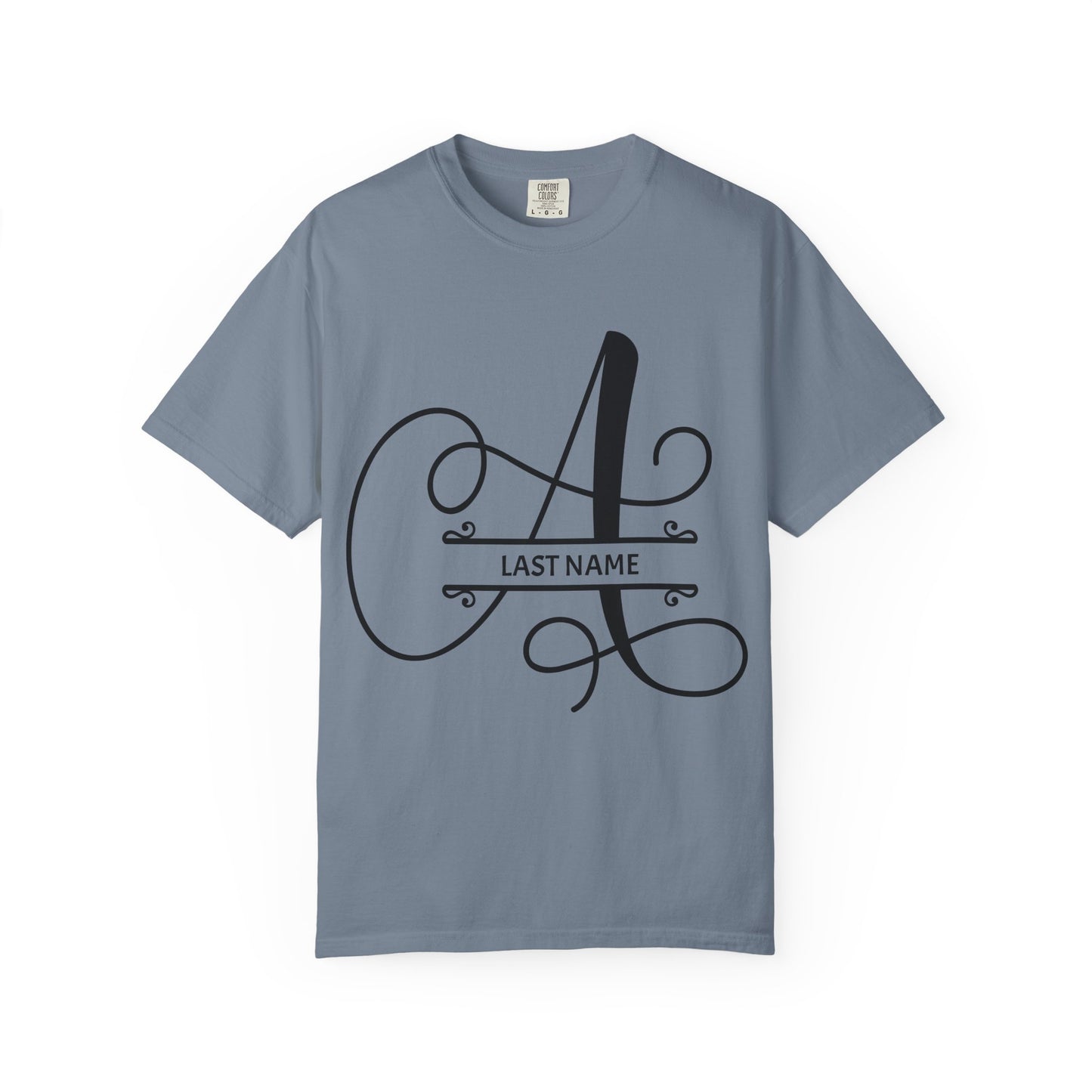 Custom Monogram T-Shirt — Personalized Initial A Tee