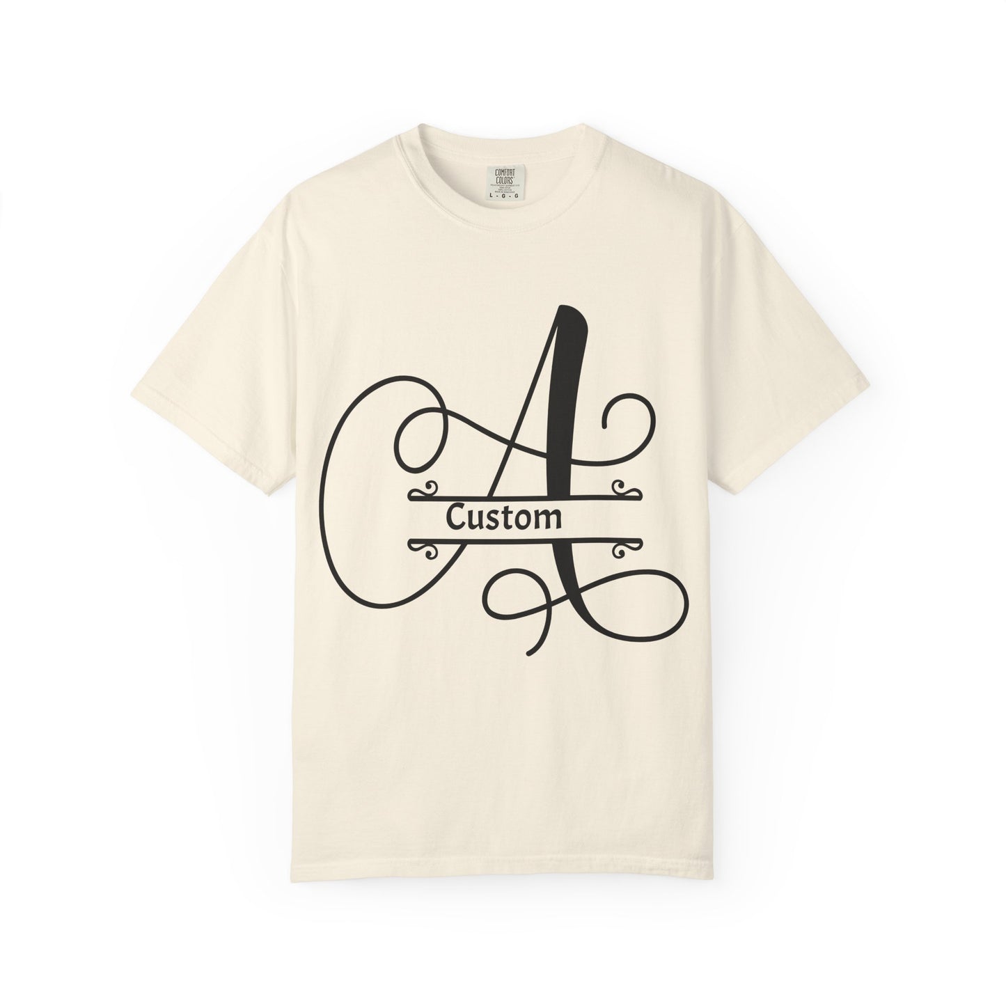 Custom Monogram T-Shirt — Personalized Initial A Tee