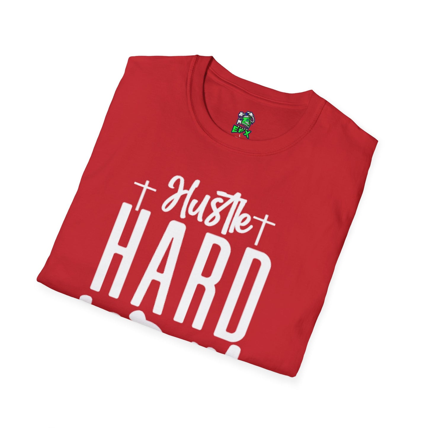 Unisex Hustle Pray Harder T-Shirt, Motivational Tee, Faith-Inspired Apparel, Inspirational Gift, Christian Fashion