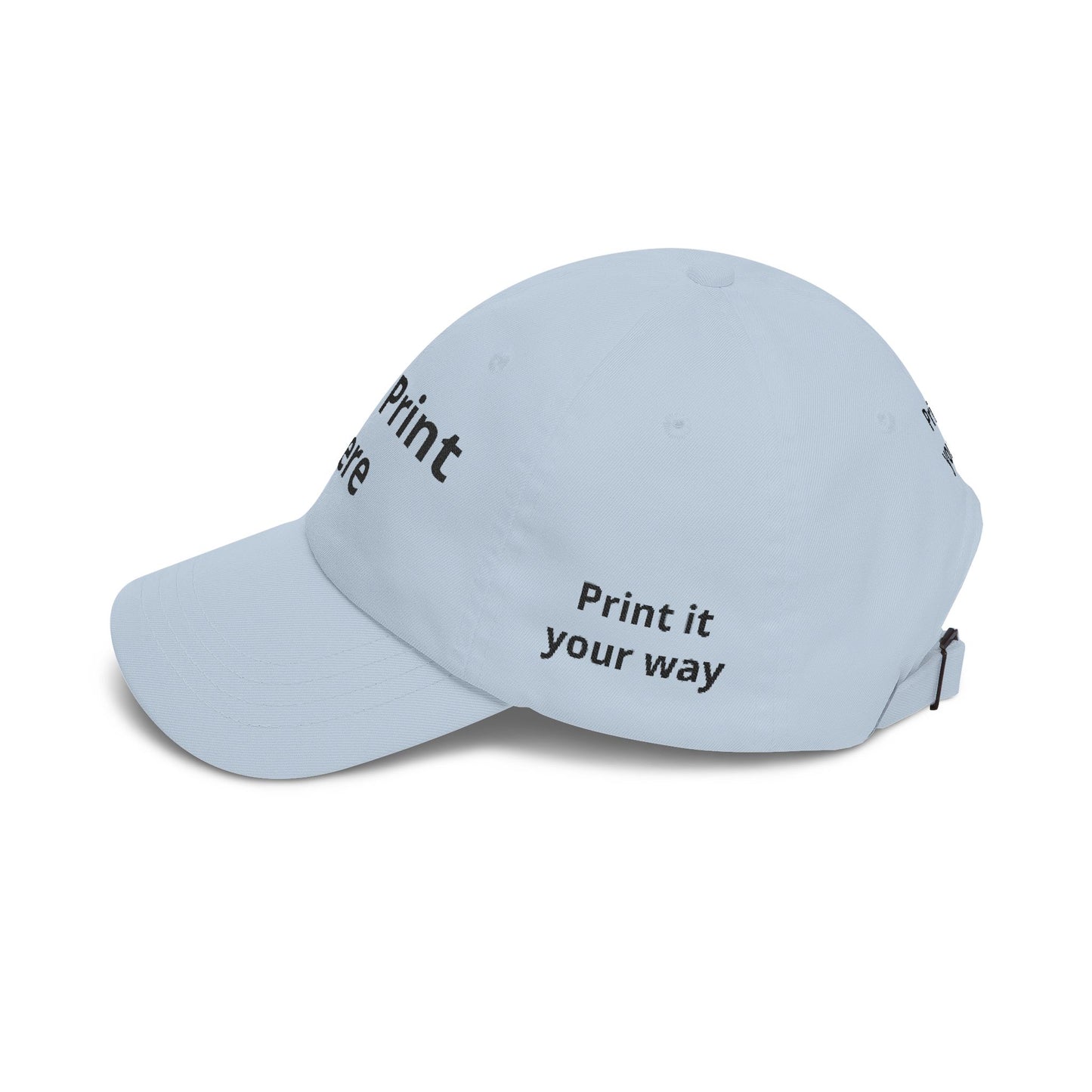 Custom Embroidered Dad Cap - "Your Print Here" Personalized Baseball Hat