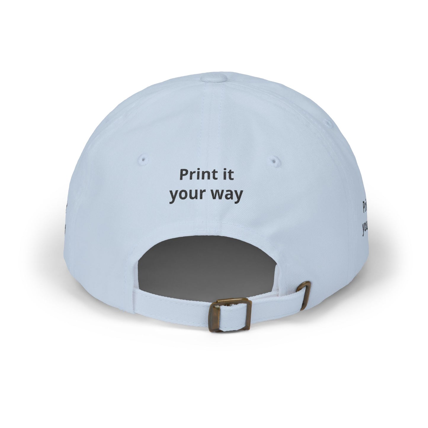 Custom Embroidered Dad Cap - "Your Print Here" Personalized Baseball Hat