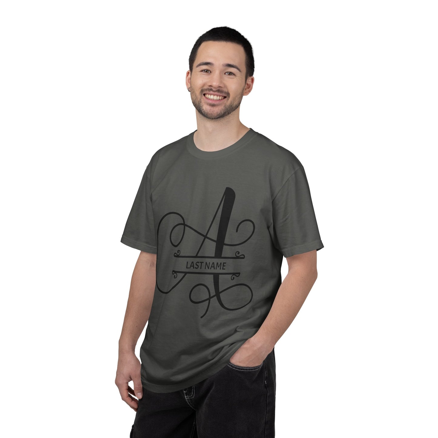 Custom Monogram T-Shirt — Personalized Initial A Tee