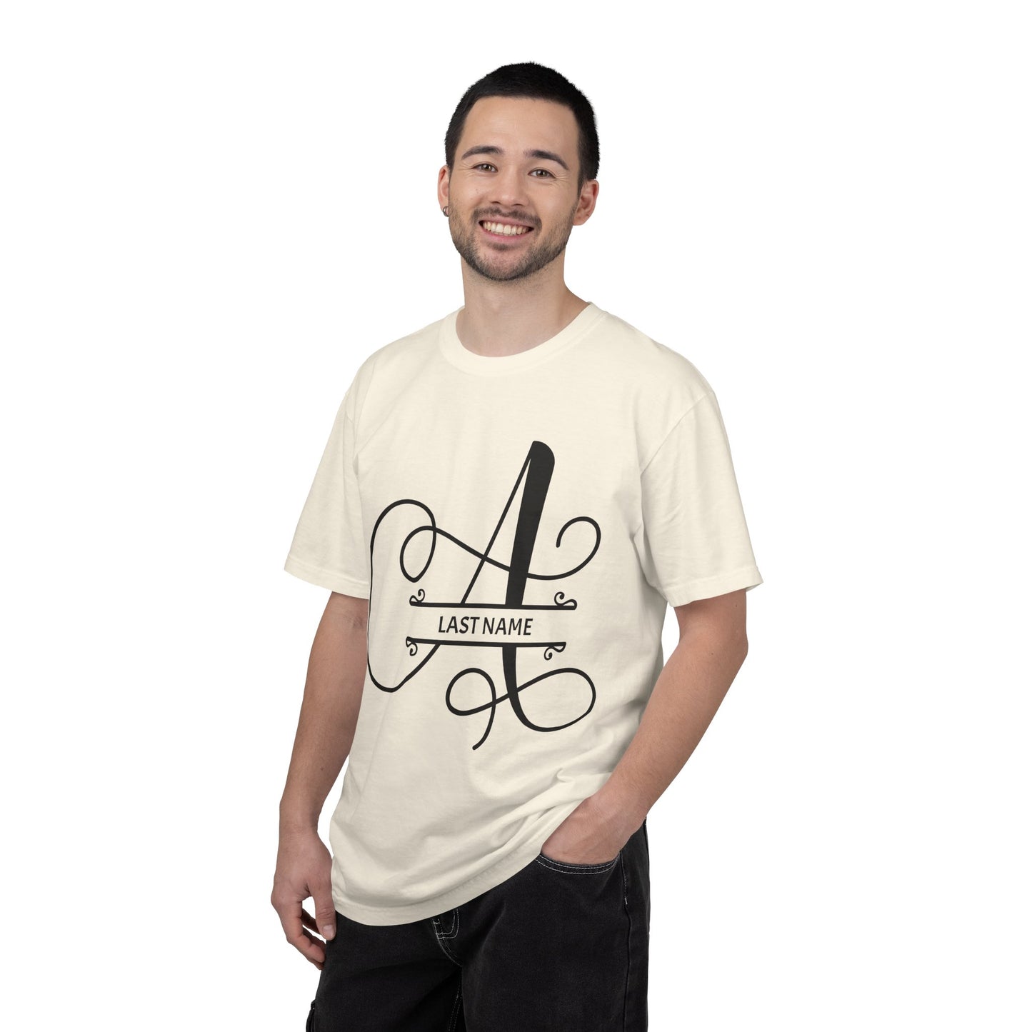 Custom Monogram T-Shirt — Personalized Initial A Tee