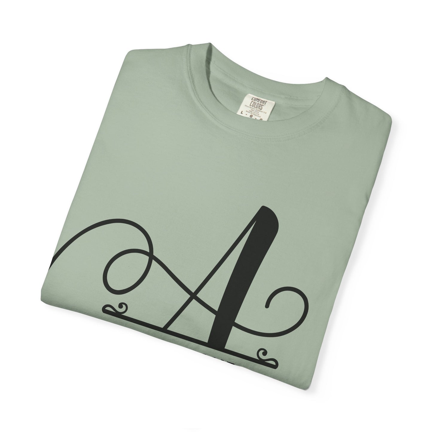 Custom Monogram T-Shirt — Personalized Initial A Tee