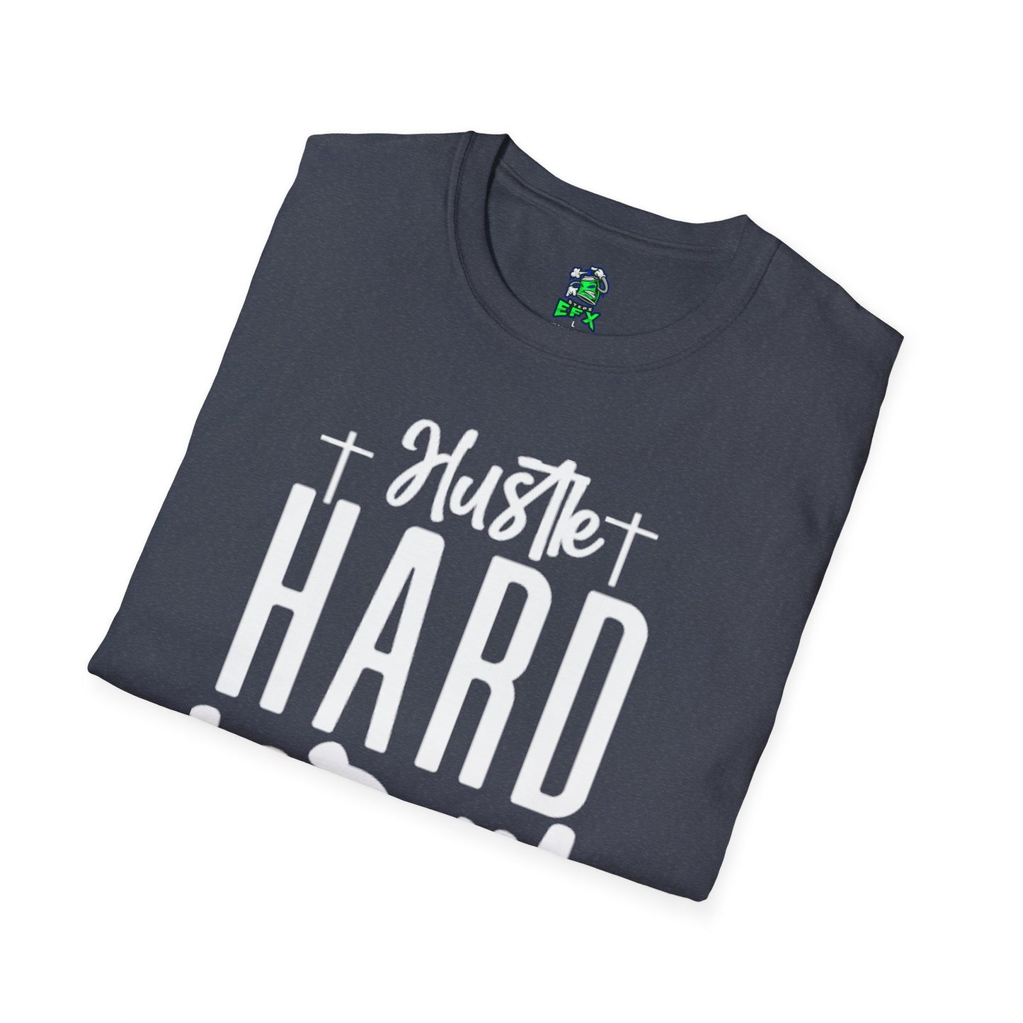 Unisex Hustle Pray Harder T-Shirt, Motivational Tee, Faith-Inspired Apparel, Inspirational Gift, Christian Fashion