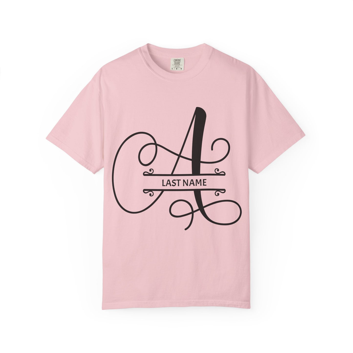 Custom Monogram T-Shirt — Personalized Initial A Tee