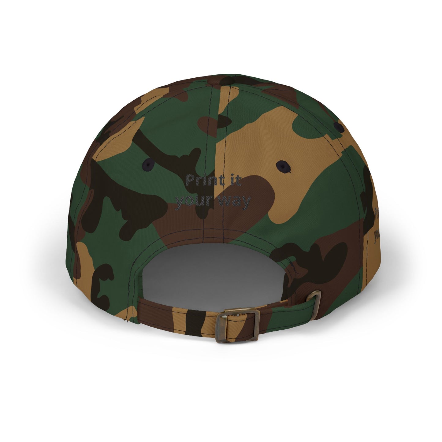 Custom Embroidered Dad Cap - "Your Print Here" Personalized Baseball Hat