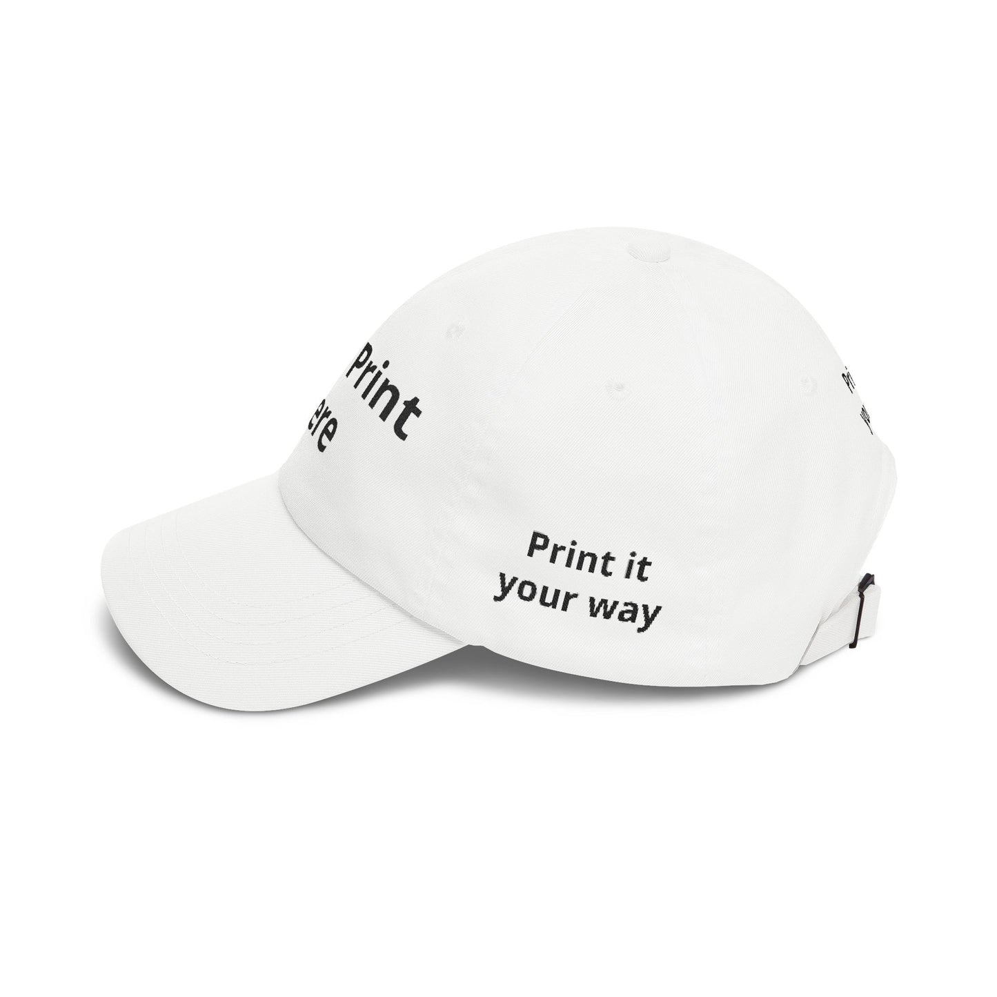 Custom Embroidered Dad Cap - "Your Print Here" Personalized Baseball Hat