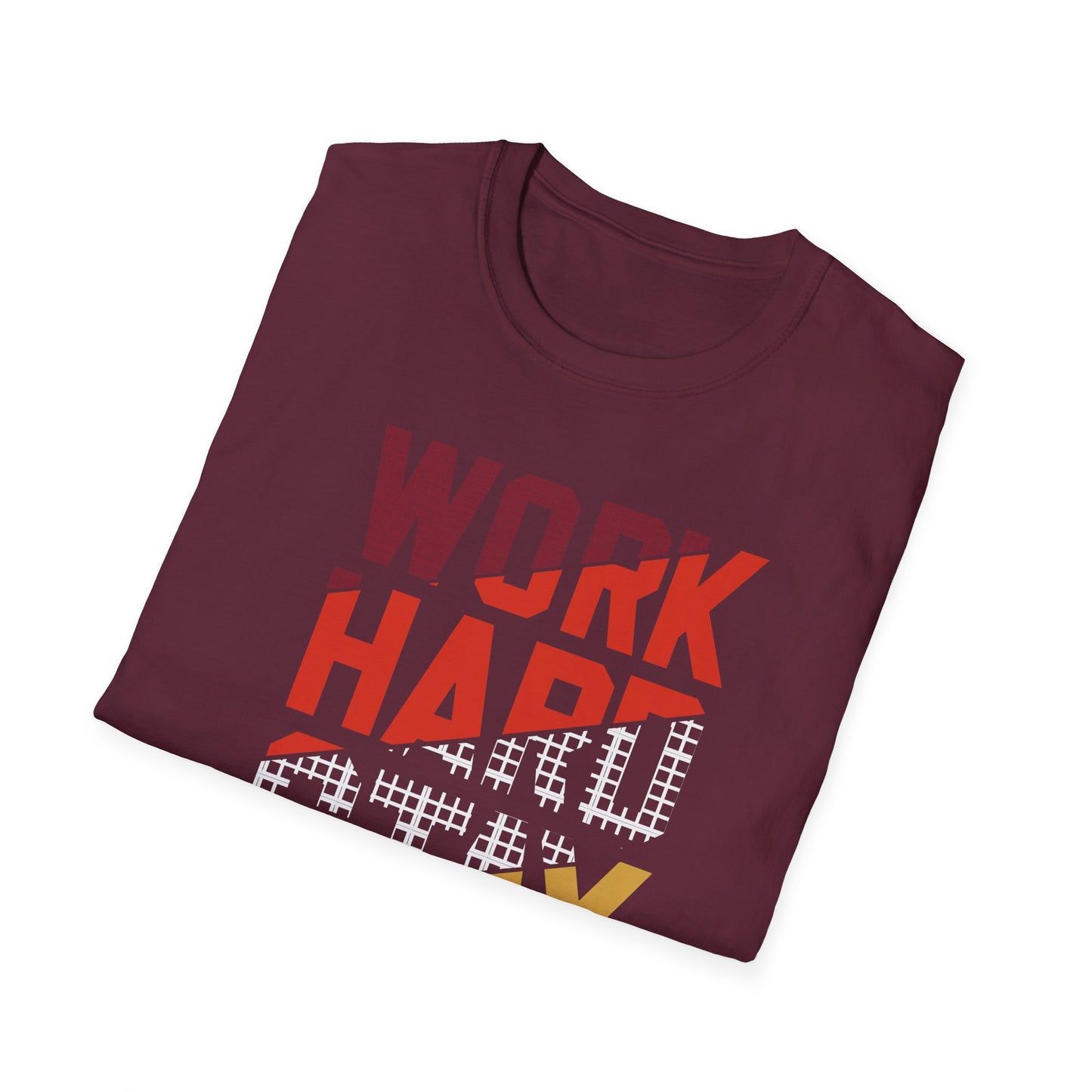 Motivational Unisex Softstyle T-Shirt - Work Hard Stay Humble, Inspirational Tee, Gift for Friends, Casual Wear, Daily Reminder