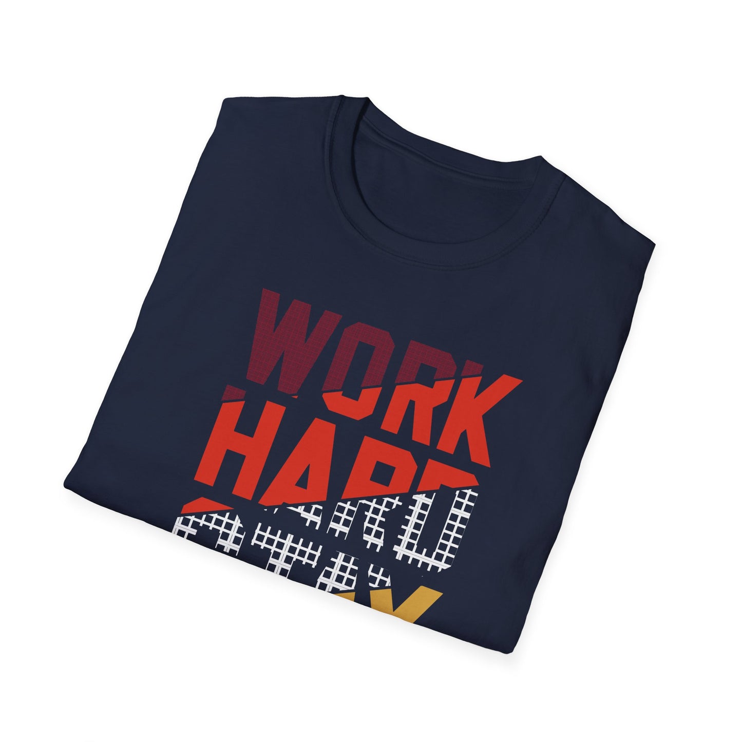 Motivational Unisex Softstyle T-Shirt - Work Hard Stay Humble, Inspirational Tee, Gift for Friends, Casual Wear, Daily Reminder