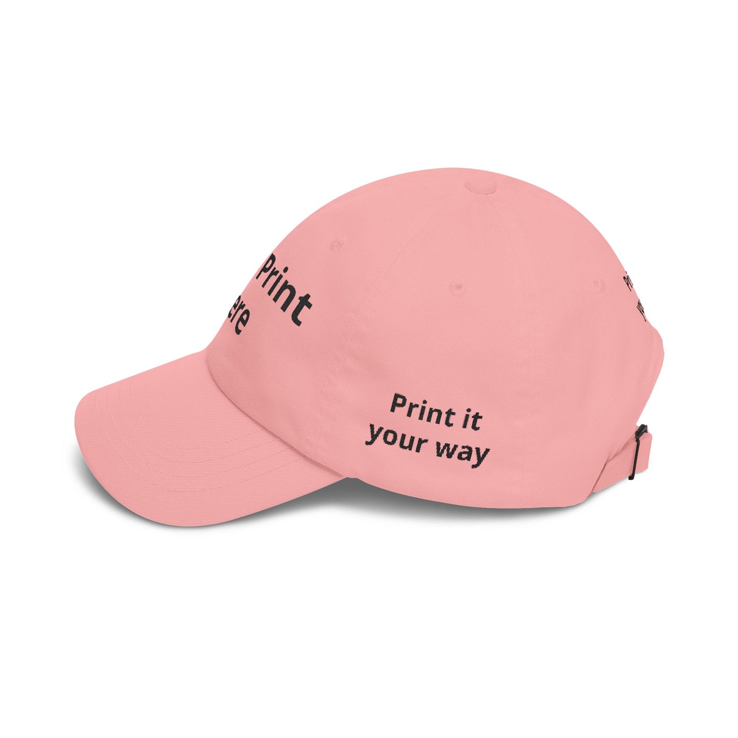 Custom Embroidered Dad Cap - "Your Print Here" Personalized Baseball Hat