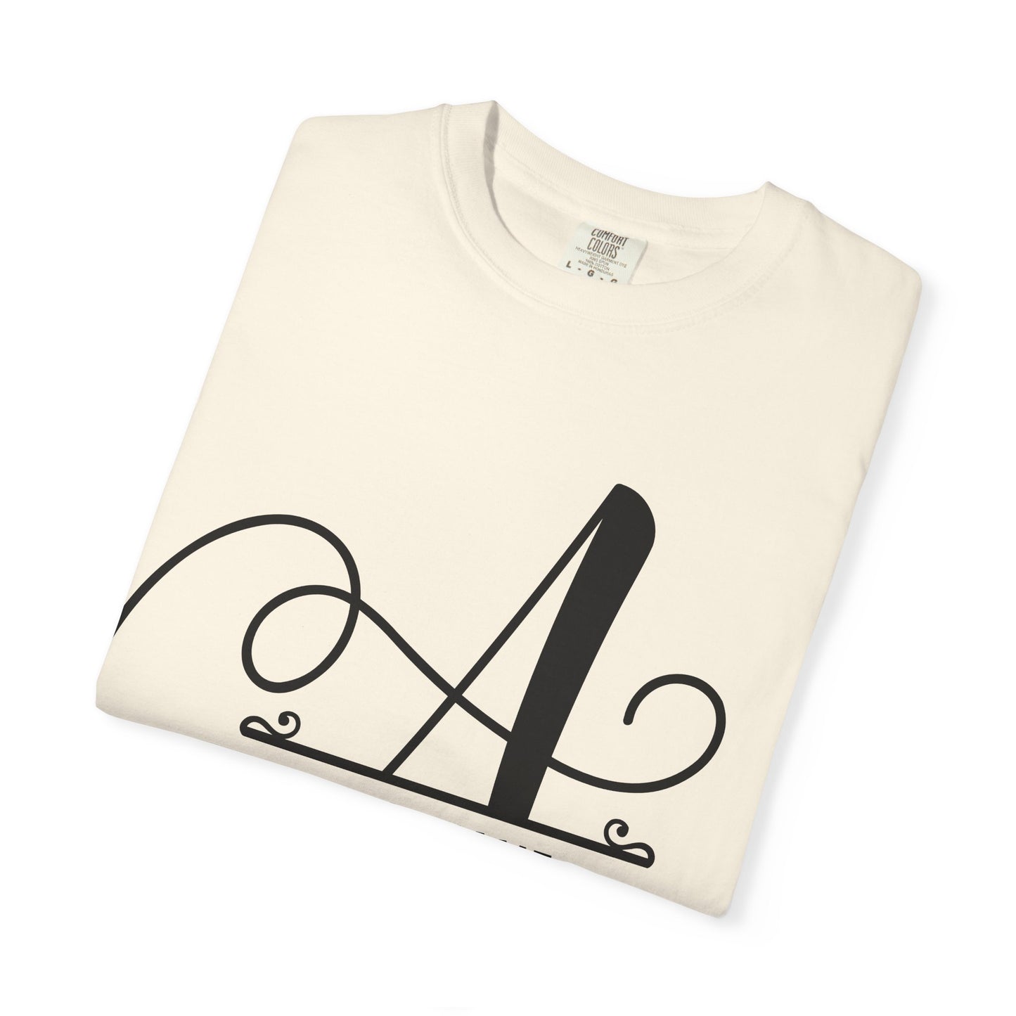 Custom Monogram T-Shirt — Personalized Initial A Tee