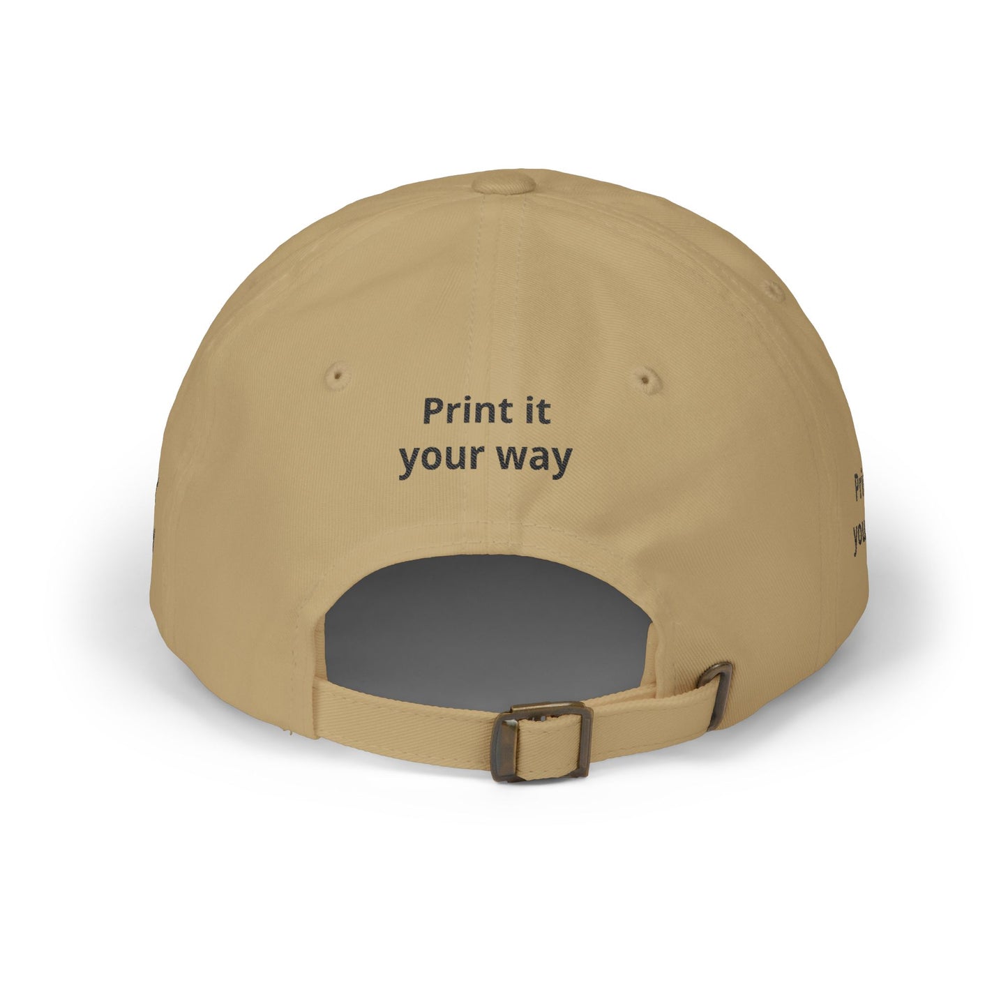 Custom Embroidered Dad Cap - "Your Print Here" Personalized Baseball Hat