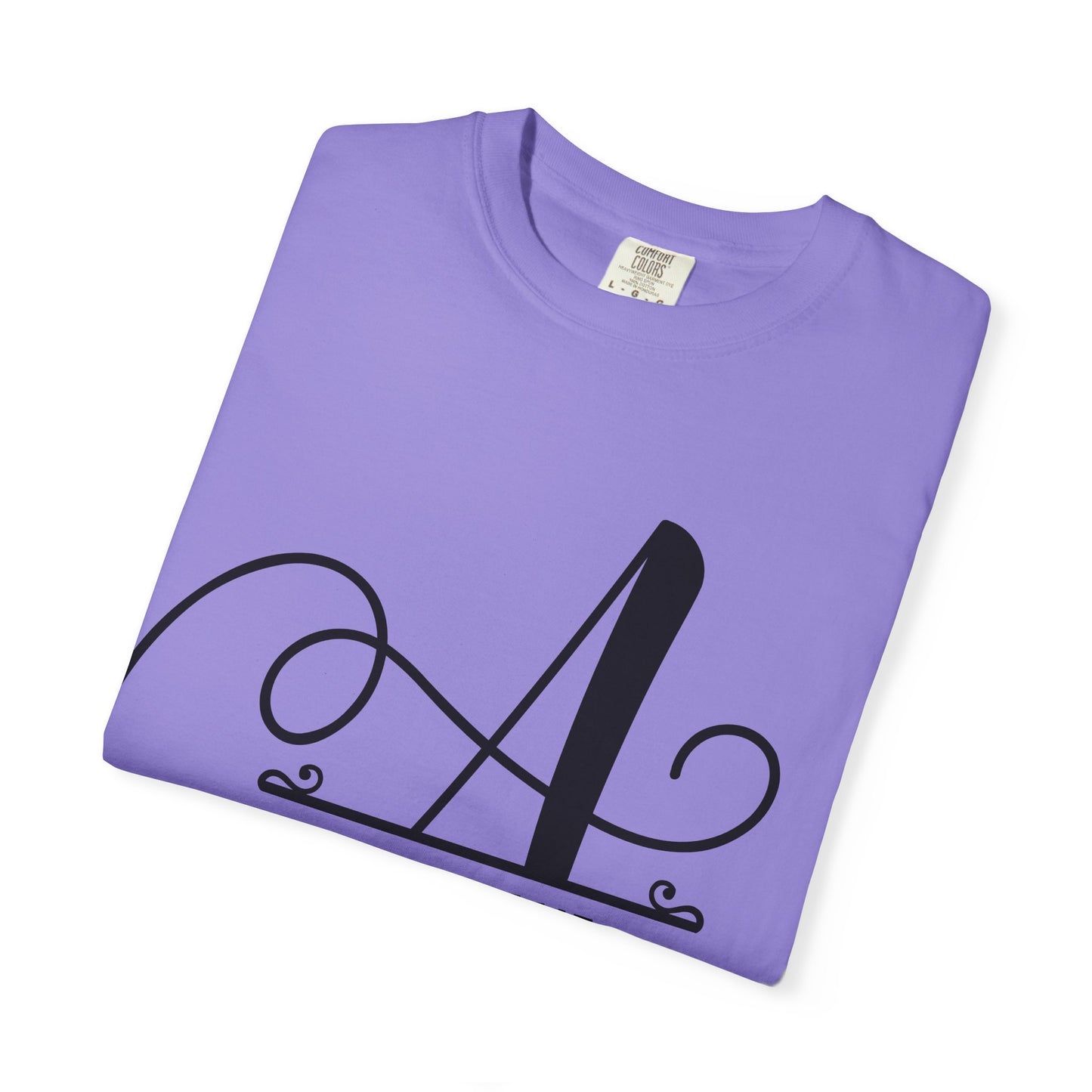 Custom Monogram T-Shirt — Personalized Initial A Tee