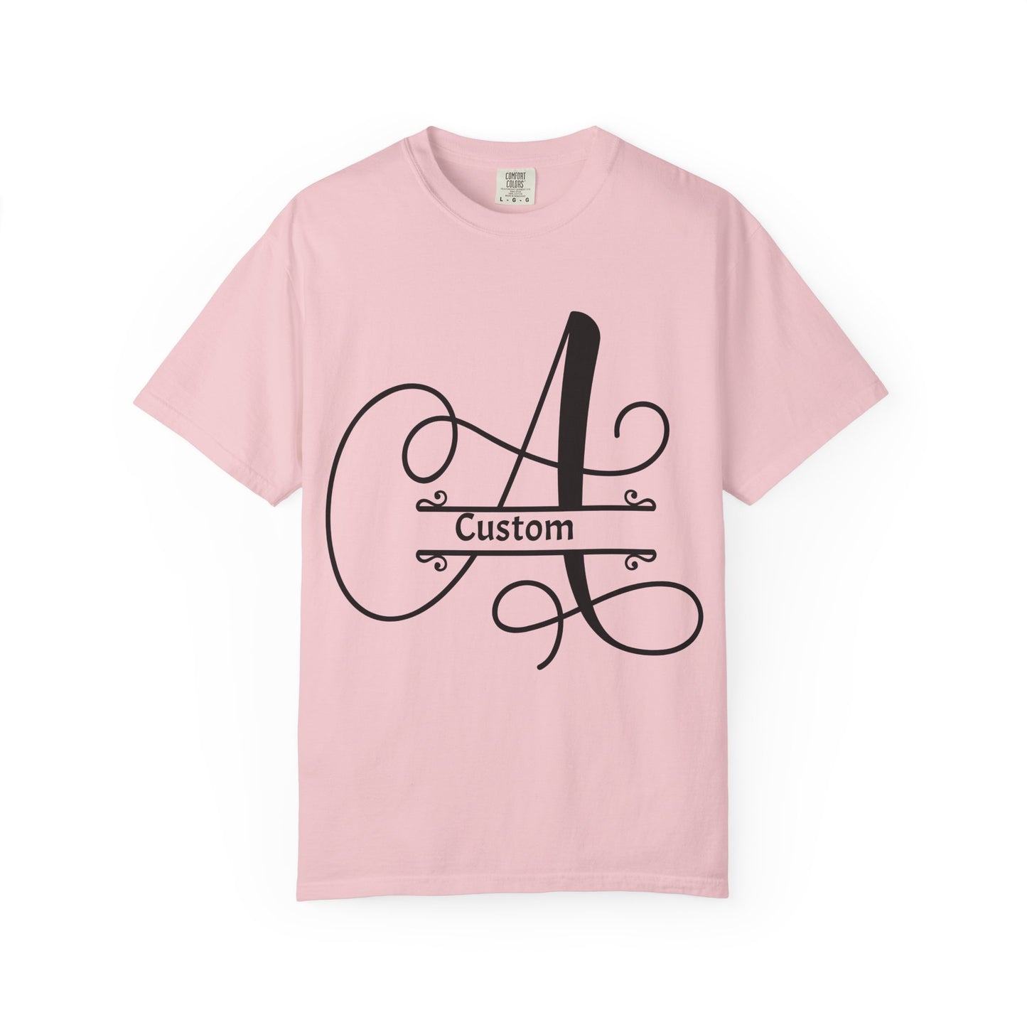 Custom Monogram T-Shirt — Personalized Initial A Tee