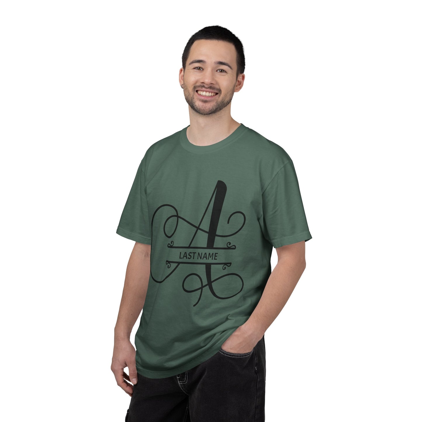 Custom Monogram T-Shirt — Personalized Initial A Tee