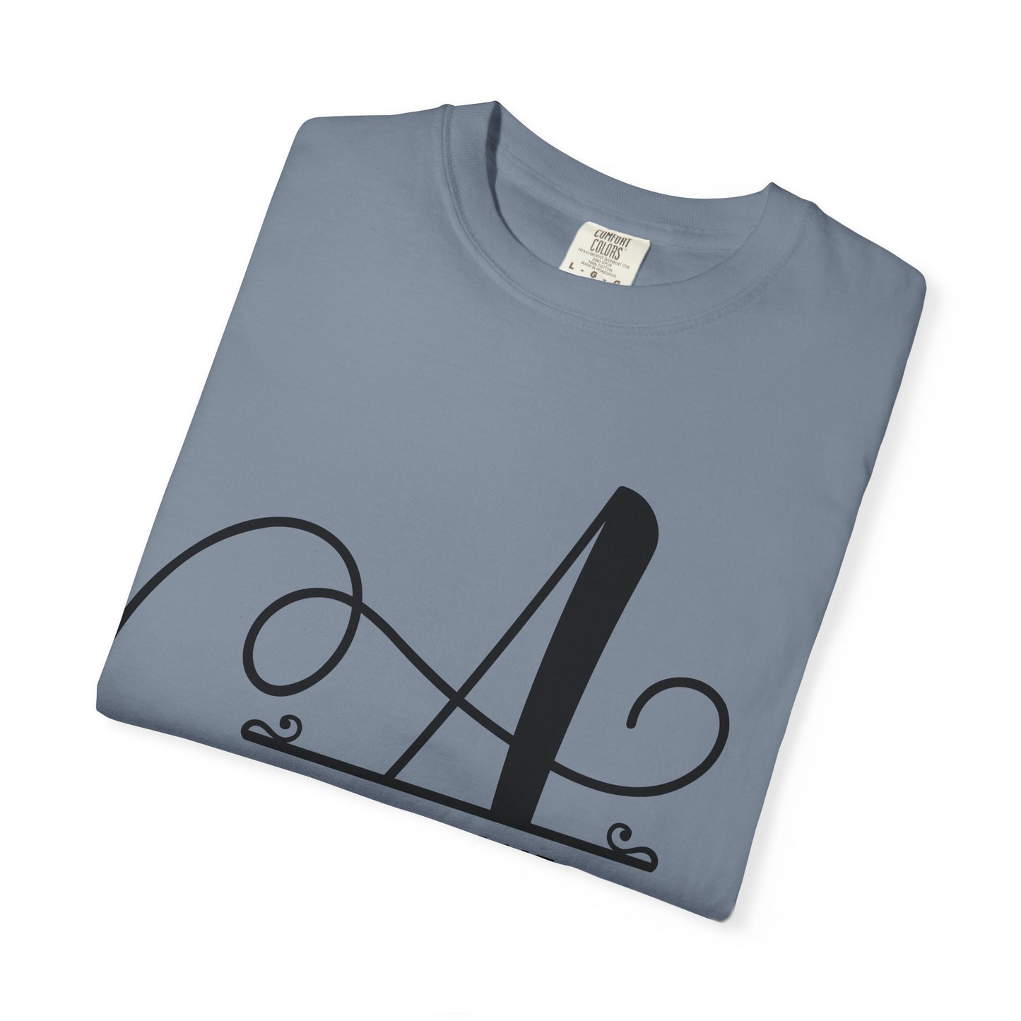 Custom Monogram T-Shirt — Personalized Initial A Tee