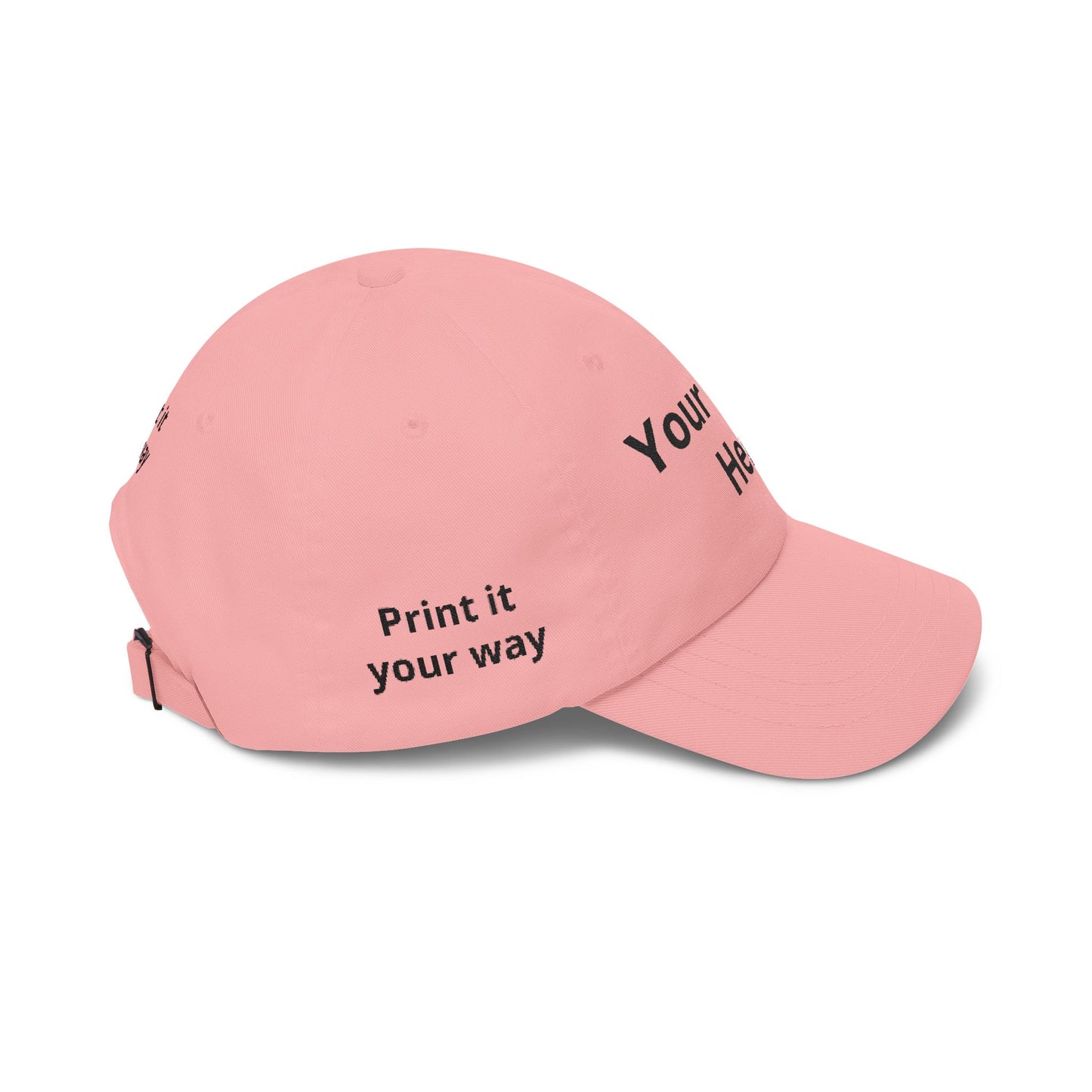 Custom Embroidered Dad Cap - "Your Print Here" Personalized Baseball Hat