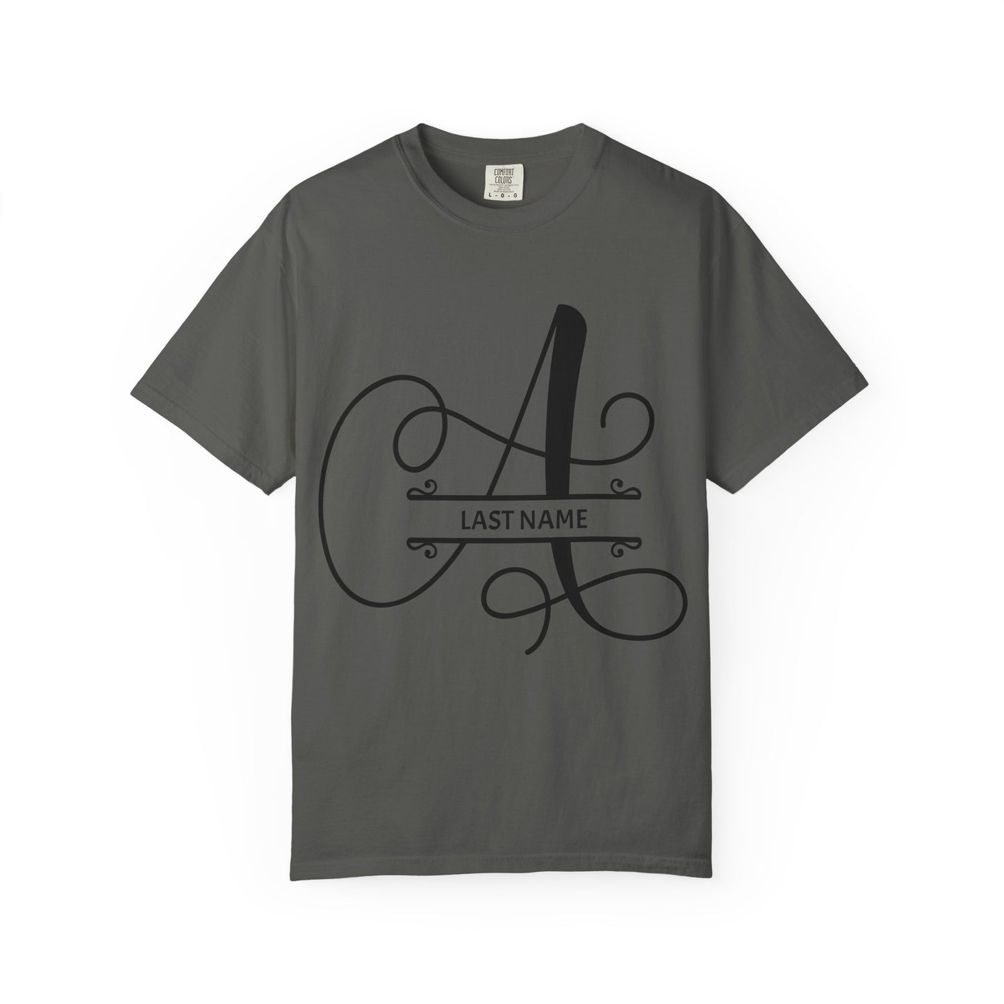 Custom Monogram T-Shirt — Personalized Initial A Tee