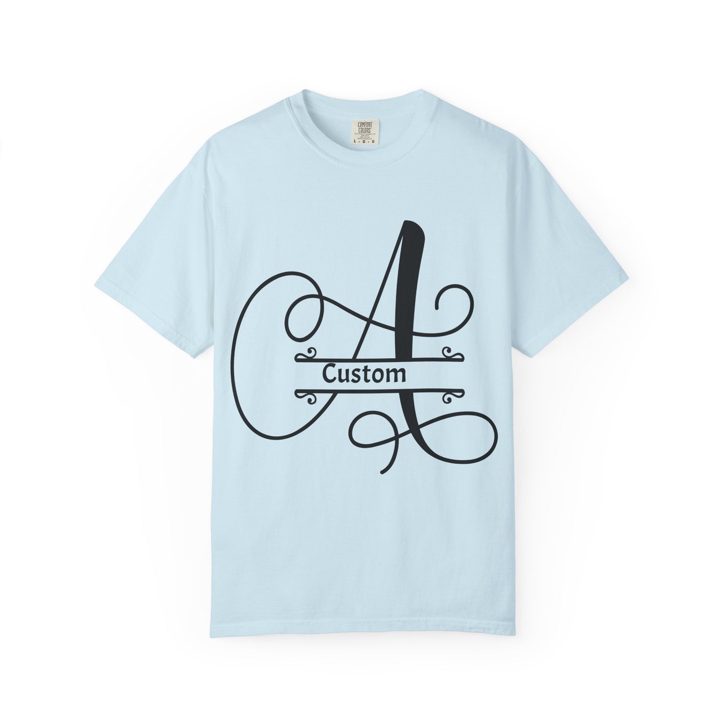 Custom Monogram T-Shirt — Personalized Initial A Tee