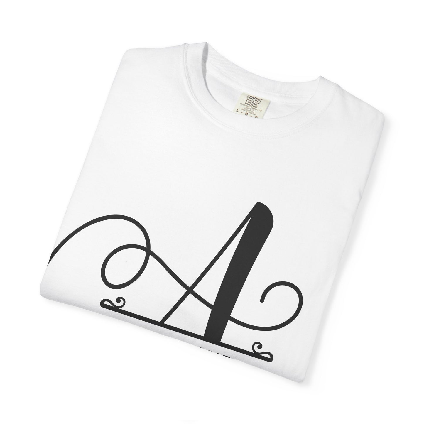 Custom Monogram T-Shirt — Personalized Initial A Tee