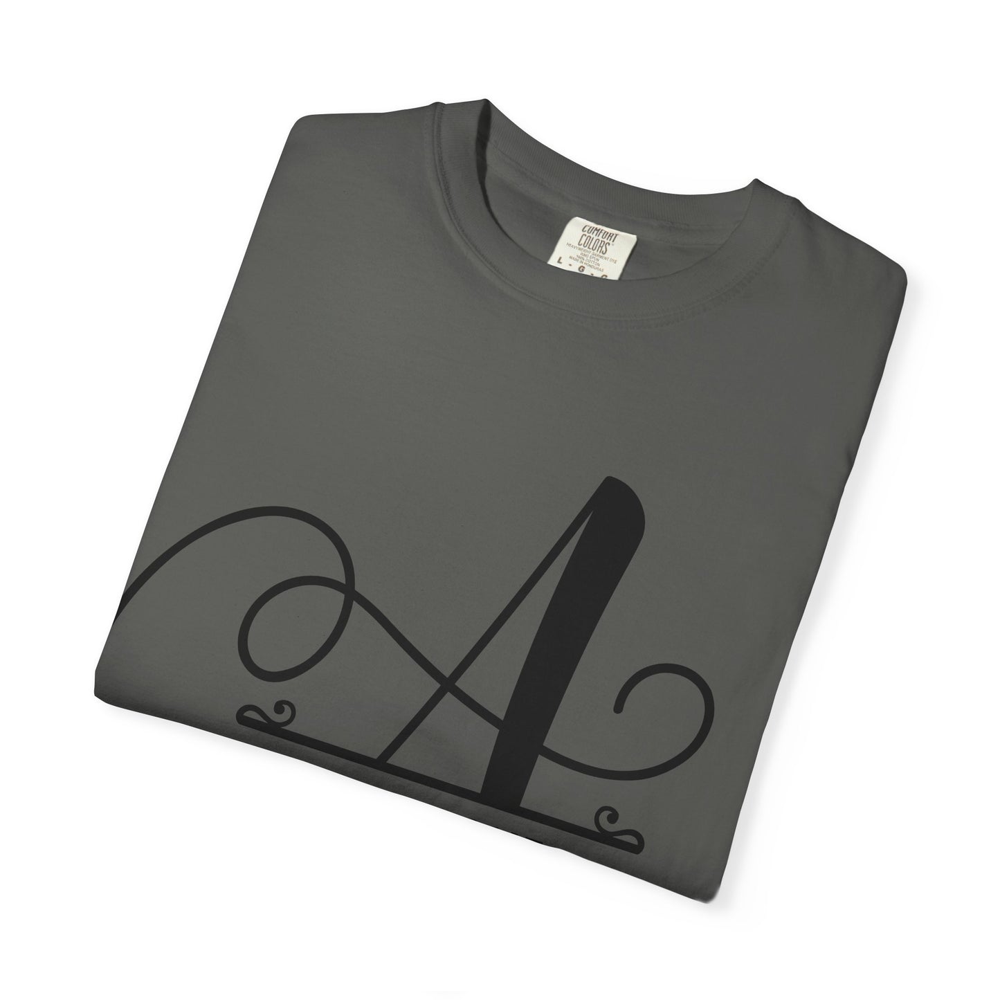 Custom Monogram T-Shirt — Personalized Initial A Tee
