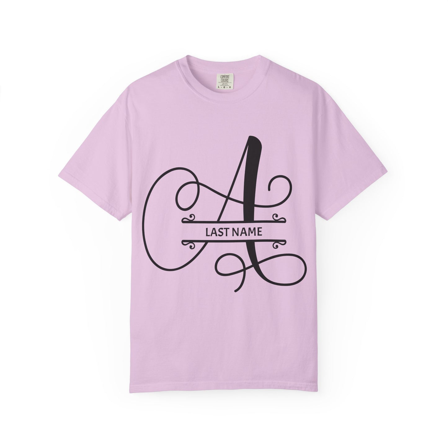 Custom Monogram T-Shirt — Personalized Initial A Tee