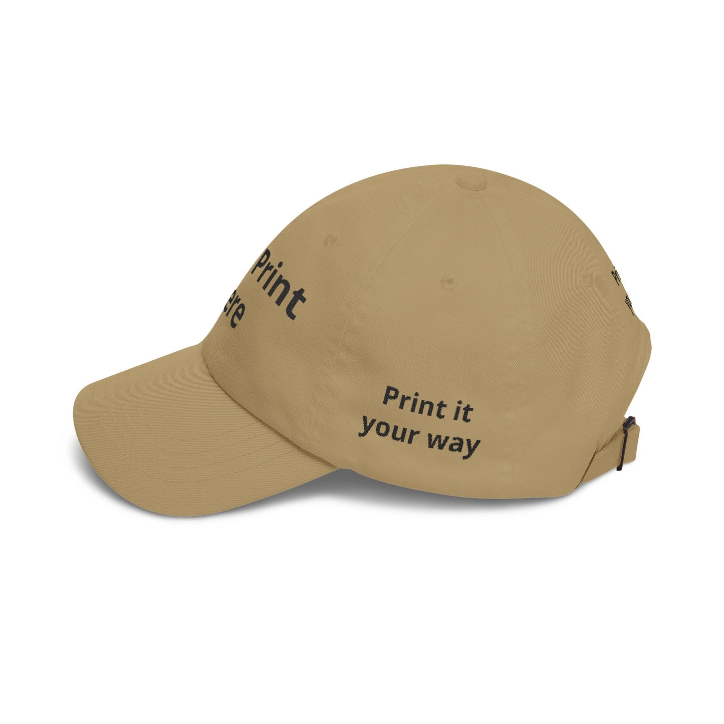 Custom Embroidered Dad Cap - "Your Print Here" Personalized Baseball Hat