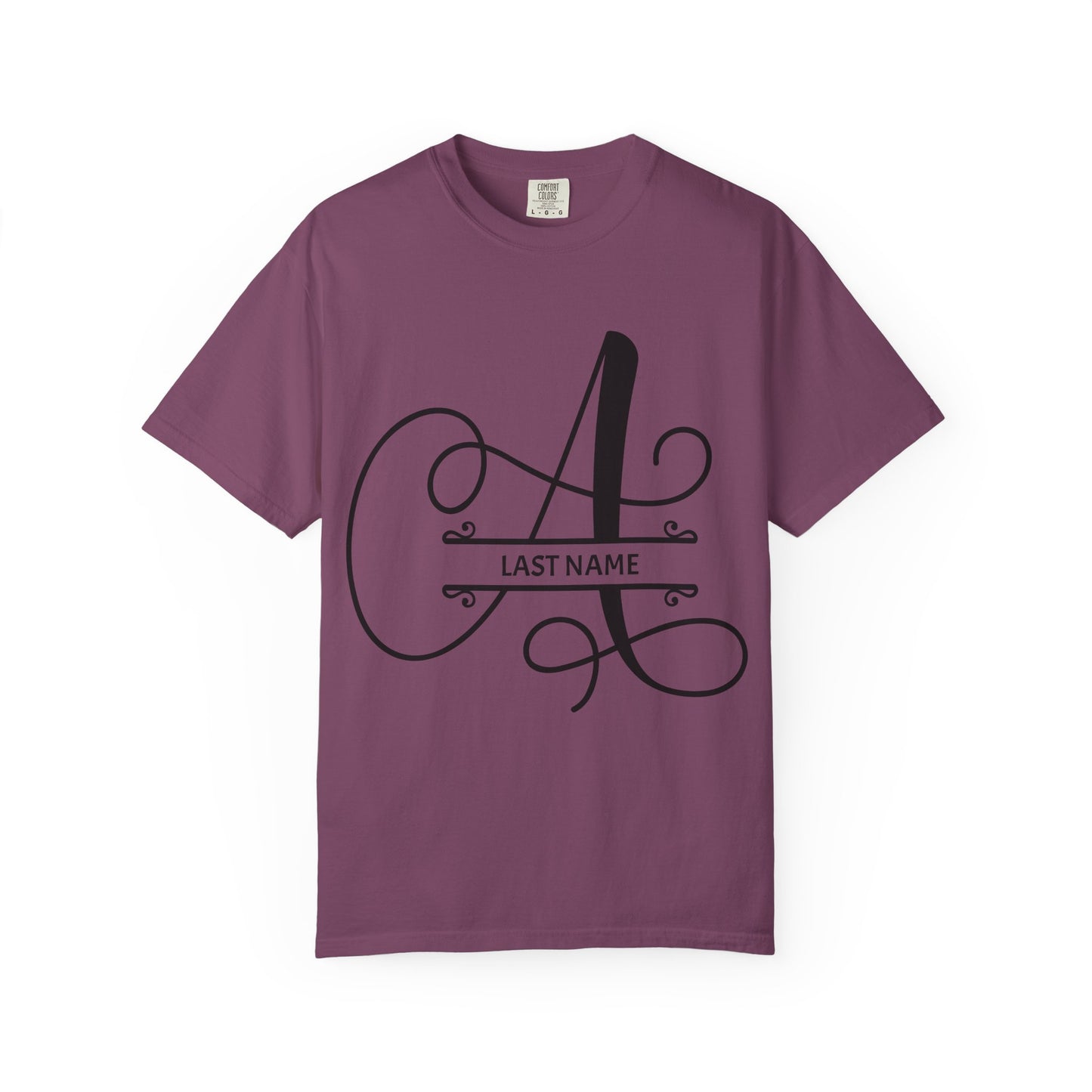 Custom Monogram T-Shirt — Personalized Initial A Tee