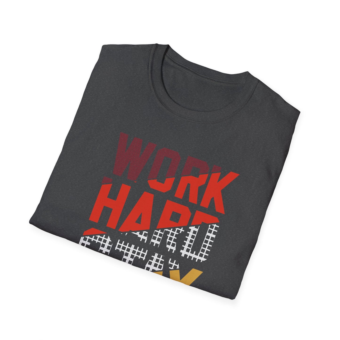 Motivational Unisex Softstyle T-Shirt - Work Hard Stay Humble, Inspirational Tee, Gift for Friends, Casual Wear, Daily Reminder