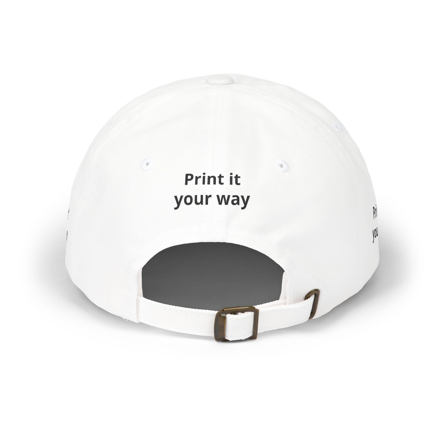 Custom Embroidered Dad Cap - "Your Print Here" Personalized Baseball Hat