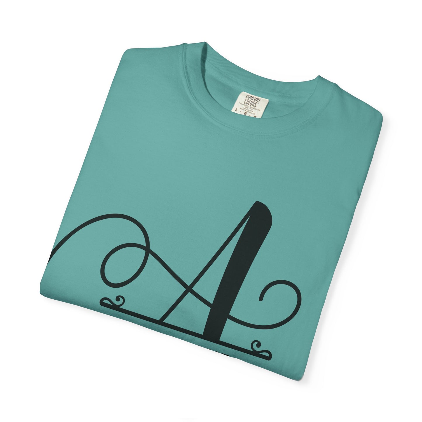 Custom Monogram T-Shirt — Personalized Initial A Tee